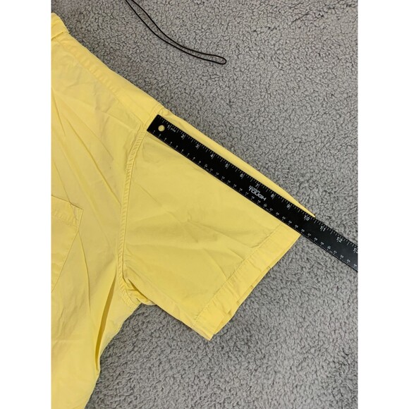 Eddie Bauer Extra Large (XL) Yellow Cotton Short Sleeve Button Up Polo Shirt - Picture 10 of 12